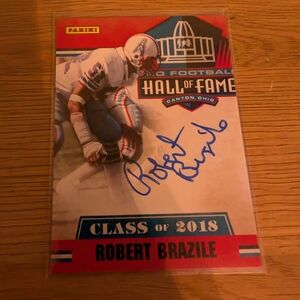Panini Hall of Fame Card - Robert Brazile Autographed Authentic